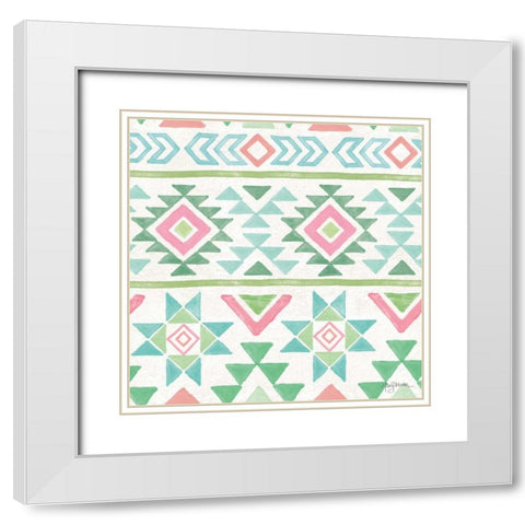 Bohemian Cactus Step 05A White Modern Wood Framed Art Print with Double Matting by Urban, Mary