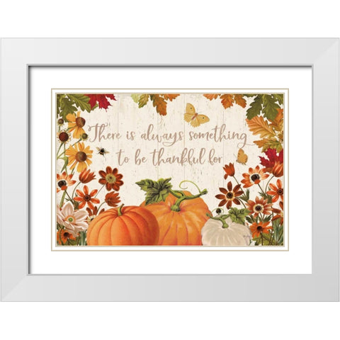 Fall Garden I White Modern Wood Framed Art Print with Double Matting by Pertiet, Katie