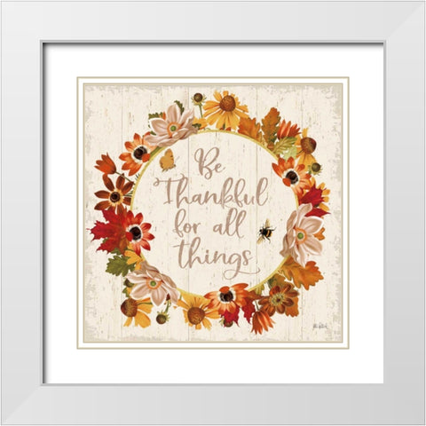 Fall Garden IV White Modern Wood Framed Art Print with Double Matting by Pertiet, Katie