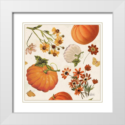 Fall Garden Step 01A White Modern Wood Framed Art Print with Double Matting by Pertiet, Katie