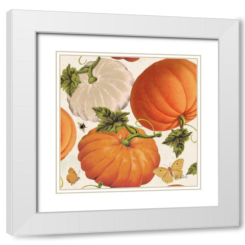 Fall Garden Step 03A White Modern Wood Framed Art Print with Double Matting by Pertiet, Katie