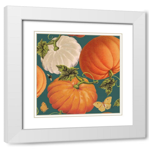 Fall Garden Step 03B White Modern Wood Framed Art Print with Double Matting by Pertiet, Katie