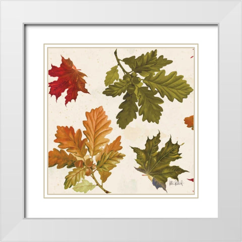 Fall Garden Step 04A White Modern Wood Framed Art Print with Double Matting by Pertiet, Katie