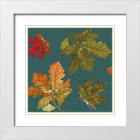 Fall Garden Step 04B White Modern Wood Framed Art Print with Double Matting by Pertiet, Katie