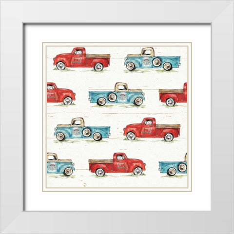 Down on the Farm Step 03 White Modern Wood Framed Art Print with Double Matting by Tavoletti, Anne