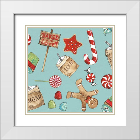 Baked with Love Step 01B White Modern Wood Framed Art Print with Double Matting by Tavoletti, Anne