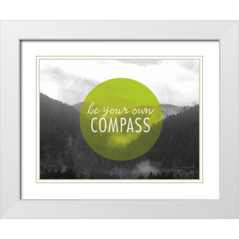 Bold Adventures IV v2 White Modern Wood Framed Art Print with Double Matting by Marshall, Laura