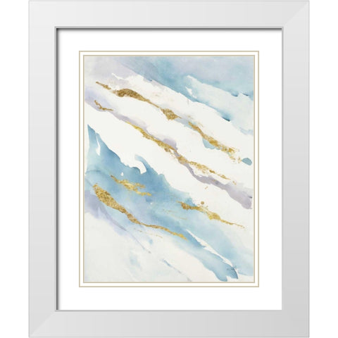 Drift v2 White Modern Wood Framed Art Print with Double Matting by Schick, Mike