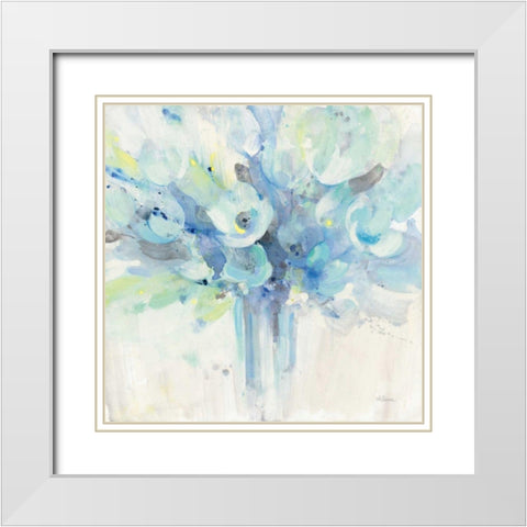 Sun Kissed White Modern Wood Framed Art Print with Double Matting by Hristova, Albena