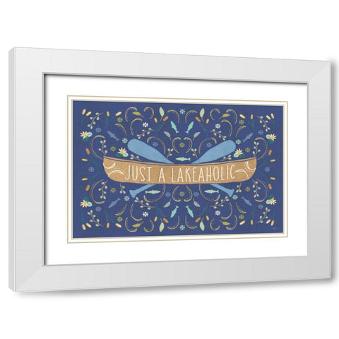 Otomi Lake I Dark White Modern Wood Framed Art Print with Double Matting by Charron, Veronique