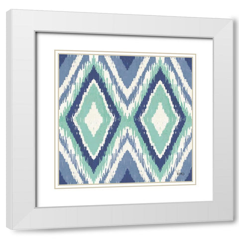 Otomi Lake Step 03 White Modern Wood Framed Art Print with Double Matting by Charron, Veronique