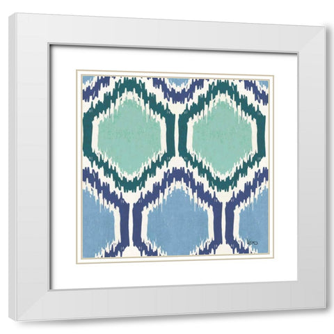 Otomi Lake Step 04 White Modern Wood Framed Art Print with Double Matting by Charron, Veronique