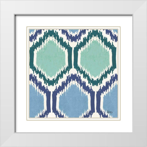 Otomi Lake Step 04 White Modern Wood Framed Art Print with Double Matting by Charron, Veronique