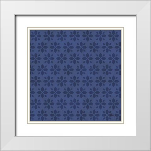 Otomi Lake Step 06B White Modern Wood Framed Art Print with Double Matting by Charron, Veronique