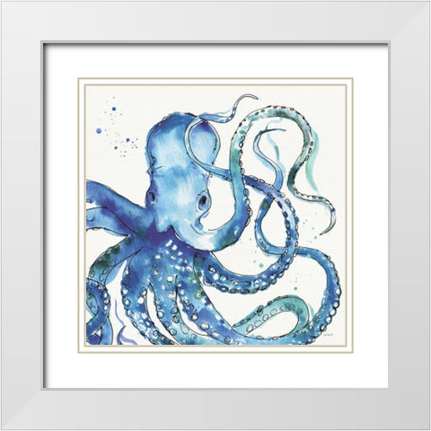 Deep Sea VIII White Modern Wood Framed Art Print with Double Matting by Tavoletti, Anne