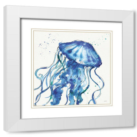 Deep Sea X White Modern Wood Framed Art Print with Double Matting by Tavoletti, Anne