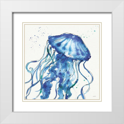 Deep Sea X White Modern Wood Framed Art Print with Double Matting by Tavoletti, Anne