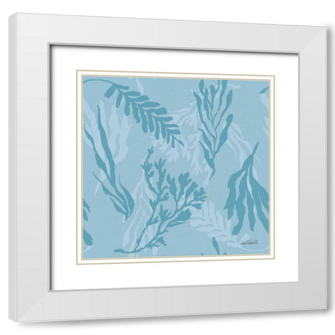 Deep Sea Step 03B White Modern Wood Framed Art Print with Double Matting by Tavoletti, Anne