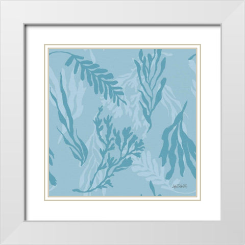 Deep Sea Step 03B White Modern Wood Framed Art Print with Double Matting by Tavoletti, Anne