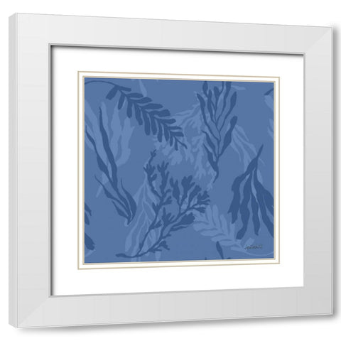 Deep Sea Step 03D White Modern Wood Framed Art Print with Double Matting by Tavoletti, Anne