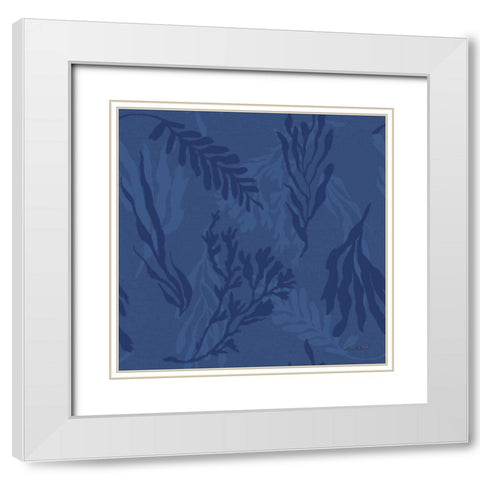 Deep Sea Step 03E White Modern Wood Framed Art Print with Double Matting by Tavoletti, Anne