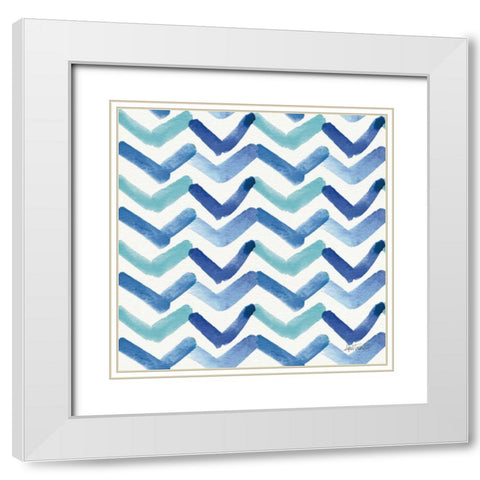 Deep Sea Step 04 White Modern Wood Framed Art Print with Double Matting by Tavoletti, Anne