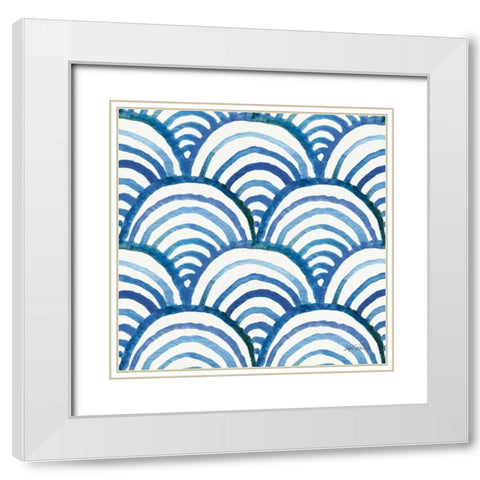 Deep Sea Step 05 White Modern Wood Framed Art Print with Double Matting by Tavoletti, Anne
