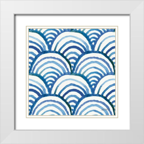 Deep Sea Step 05 White Modern Wood Framed Art Print with Double Matting by Tavoletti, Anne