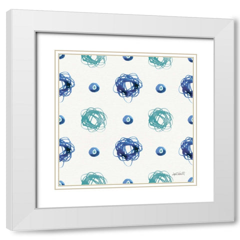 Deep Sea Step 07A White Modern Wood Framed Art Print with Double Matting by Tavoletti, Anne
