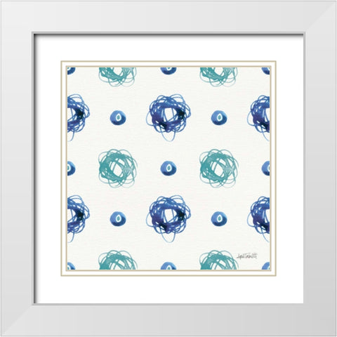 Deep Sea Step 07A White Modern Wood Framed Art Print with Double Matting by Tavoletti, Anne