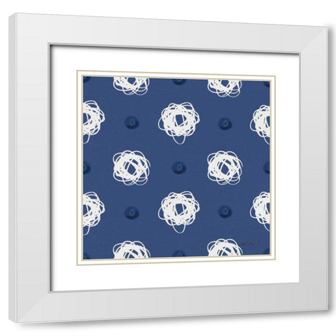 Deep Sea Step 07E White Modern Wood Framed Art Print with Double Matting by Tavoletti, Anne