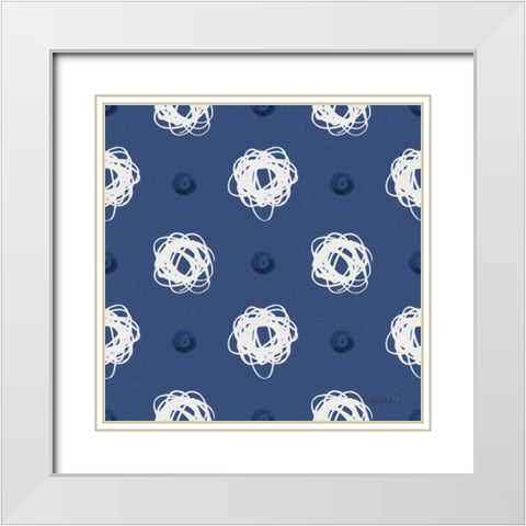 Deep Sea Step 07E White Modern Wood Framed Art Print with Double Matting by Tavoletti, Anne