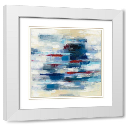Spinnaker White Modern Wood Framed Art Print with Double Matting by Vassileva, Silvia