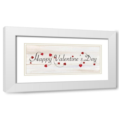 Rustic Valentine Saying I White Modern Wood Framed Art Print with Double Matting by McKenna, Kathleen Parr