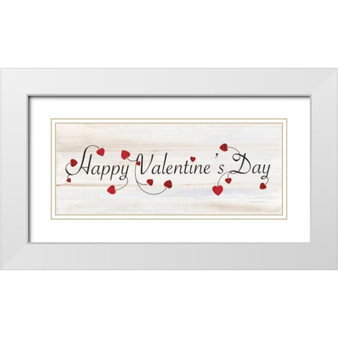 Rustic Valentine Saying I White Modern Wood Framed Art Print with Double Matting by McKenna, Kathleen Parr