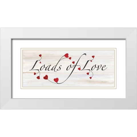 Rustic Valentine Saying II White Modern Wood Framed Art Print with Double Matting by McKenna, Kathleen Parr
