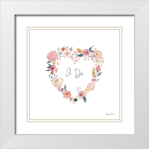 It Takes Two I White Modern Wood Framed Art Print with Double Matting by Zaman, Farida