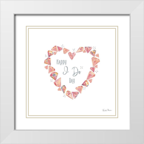 It Takes Two II White Modern Wood Framed Art Print with Double Matting by Zaman, Farida