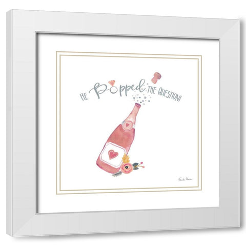 It Takes Two X White Modern Wood Framed Art Print with Double Matting by Zaman, Farida