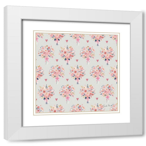It Takes Two Step 02C White Modern Wood Framed Art Print with Double Matting by Zaman, Farida