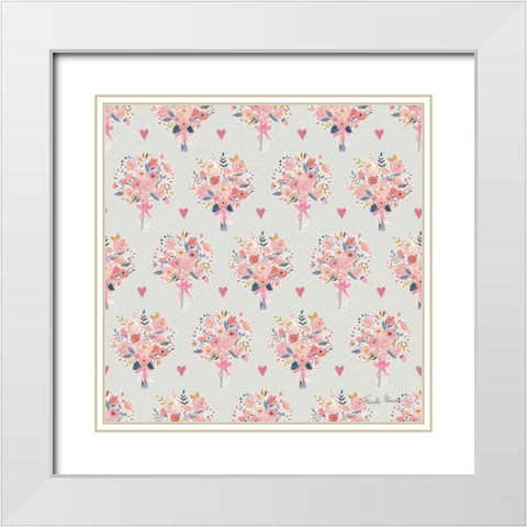 It Takes Two Step 02C White Modern Wood Framed Art Print with Double Matting by Zaman, Farida