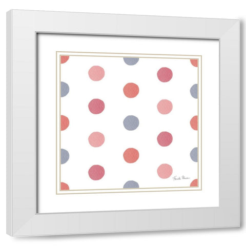 It Takes Two Step 08A White Modern Wood Framed Art Print with Double Matting by Zaman, Farida