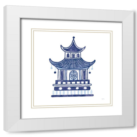 Everyday Chinoiserie II White Modern Wood Framed Art Print with Double Matting by Urban, Mary