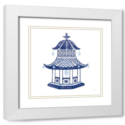 Everyday Chinoiserie III White Modern Wood Framed Art Print with Double Matting by Urban, Mary