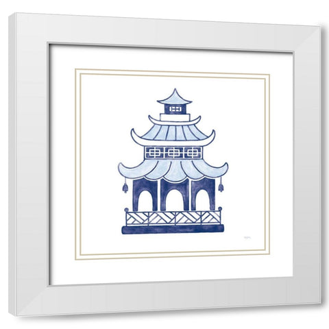 Everyday Chinoiserie IV  White Modern Wood Framed Art Print with Double Matting by Urban, Mary