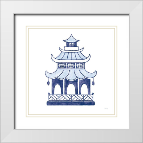 Everyday Chinoiserie IV  White Modern Wood Framed Art Print with Double Matting by Urban, Mary