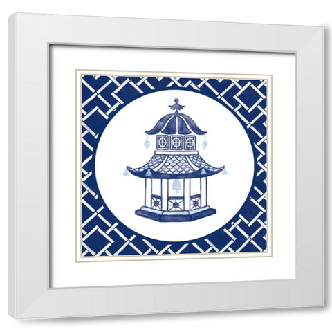 Everyday Chinoiserie VII White Modern Wood Framed Art Print with Double Matting by Urban, Mary