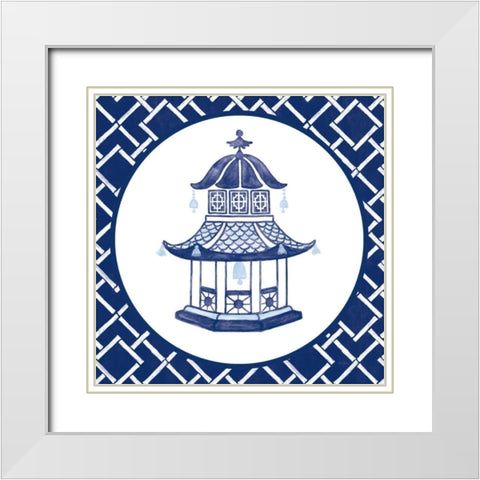 Everyday Chinoiserie VII White Modern Wood Framed Art Print with Double Matting by Urban, Mary