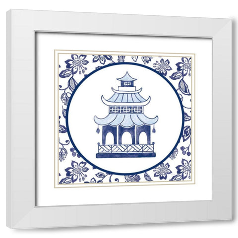 Everyday Chinoiserie VIII White Modern Wood Framed Art Print with Double Matting by Urban, Mary