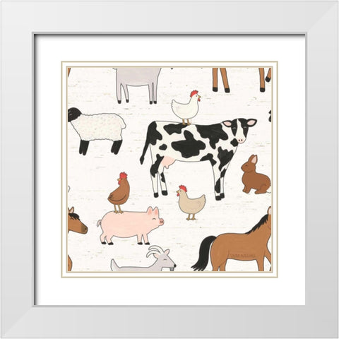 Country Roads Step 01A White Modern Wood Framed Art Print with Double Matting by Marshall, Laura